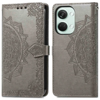 Afbeelding van OnePlus Nord 3 Hoesje Kunstleder iMoshion Bookcase Grijs Telefoonhoesje