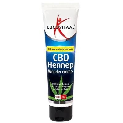 Afbeelding van 2+2 gratis: 3x Lucovitaal Creme Huidwonder Hennep CBD 100 ml