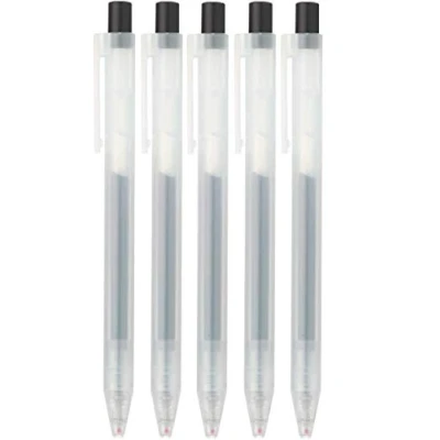 Afbeelding van Moma Muji Smooth Writing Gel Ink balpen slagtype, zwart 0,5 mm (Japanse import) (5)
