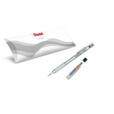 Afbeelding van Pentel GraphGear PG515 A, technisch vulpotlood 0,5 mm + 1 x Hi Polymer Super C505 HB etui met 12 vullingen