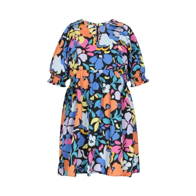 Afbeelding van myMo PLUS SIZE Jurk, Dames, Maat: 44, Blue