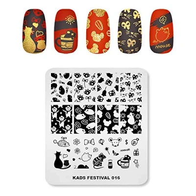 Afbeelding van KADS Nail Art Afbeelding Stempelen Platen DIY Manicure Template Plaat voor (FE016)