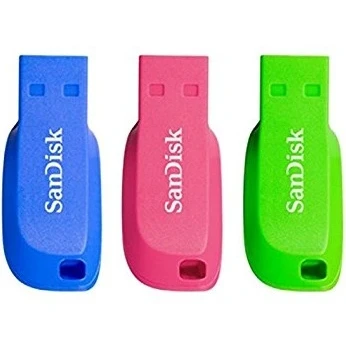 Afbeelding van SanDisk Cruzer Blade 16GB 3st. USB Stick