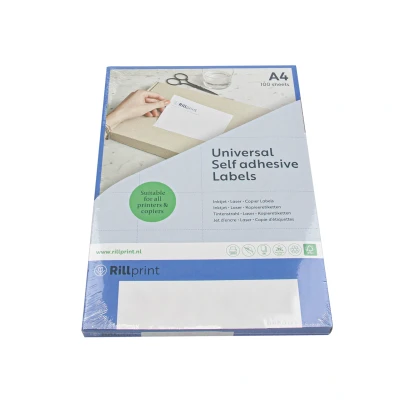 Afbeelding van Rillprint A4 Stickervellen Verzend etiketten Stickers 6 Per Vel 105x99MM