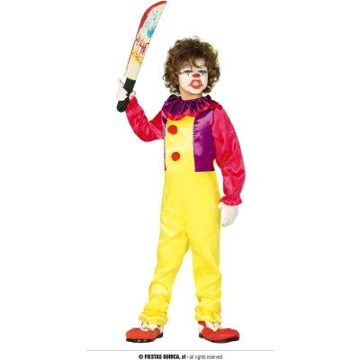 Afbeelding van Fiestas Guirca Verkleedkostuum Clown Junior Geel Maat 128/134
