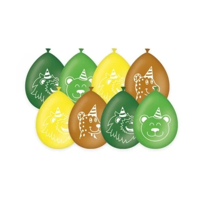 Afbeelding van Jungle Party Ballonnen 30cm per 8 stuks