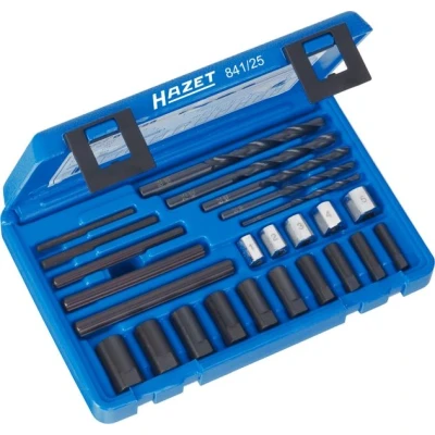 Afbeelding van HAZET boutextractieset 841/25 I 25 delige set Voor het verwijderen van bouten en schroeven met gestripte schroefdraad