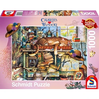 Afbeelding van Schmidt Spiele 59992 Charles Wysocki, Remington, de tuinman, puzzel van 1000 stukjes
