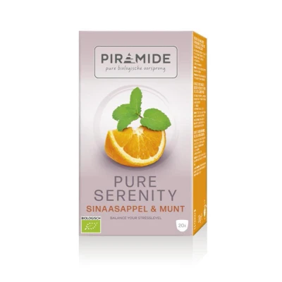 Afbeelding van Piramide Pure Serenity Sinaasappel &amp; Munt Thee 20ZK