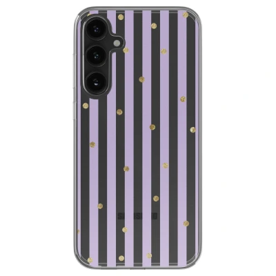 Afbeelding van imoshion hoesje Geschikt voor Samsung Galaxy S23 FE Design Sparkle Lines Lavender