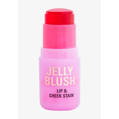 Afbeelding van Revolution Beauty Jelly Blush Stick Lip &amp; Cheek Stain, Langdurige Opbouwbare Tint met Hyaluronzuur Aloë, Aardbeirood