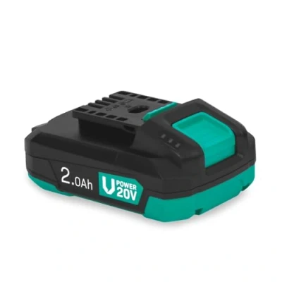 Afbeelding van VONROC accu 20V 2.0Ah met b directionele USB C poort en powerbank in één compa tibel Power Delivery (PD) Beveiligd Electronic Cell Protection