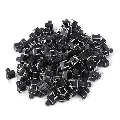 Afbeelding van 100 stks Toetsschakelaar Micro Panel PCB Momentary 6x6x7mm Tactiele Drukknop Mini Accessoires voor Board