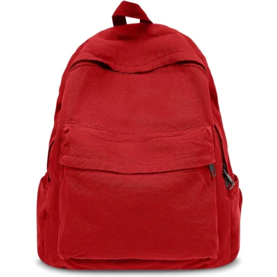 Afbeelding van Inovra ® Stijlvolle en Functionele Canvas Rugzak voor Dames Tieners Dagelijks Gebruik, School Reizen
