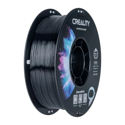 Afbeelding van Creality TPU filament 1,75 mm, 3D printfilament, hoge elasticiteit, zacht kleefmateriaal, elastisch, 1 kg, zwart