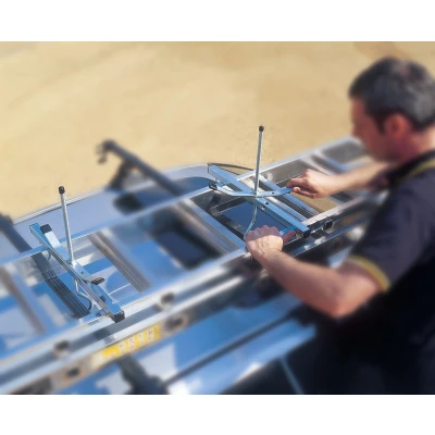 Afbeelding van ladder transportklem set van 2 universele ladderklem vastzetten op het dak