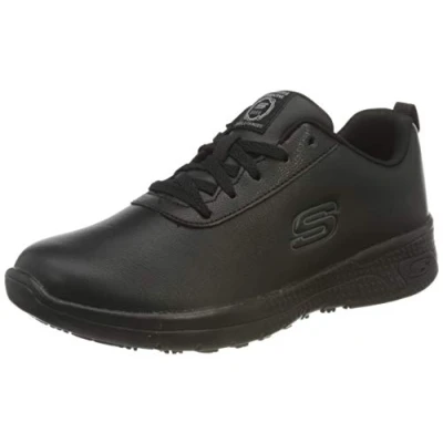 Afbeelding van Skechers Marsing Gmina foodservice schoen voor dames, 0, Zwart Prime Azië Leer, 36.5 EU