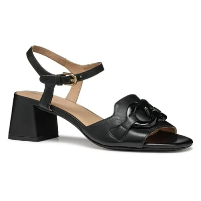 Afbeelding van Geox D NEW Eraklia Sandalen, Dames, Maat: 37.5, Black Schoenen
