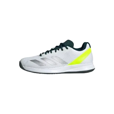 Afbeelding van adidas Performance Courtflash Speed 2 Tennisschoenen voor alle ondergronden white/silvercoloured/lucid lemon, Heren, Maat: 42 2/3 Schoenen