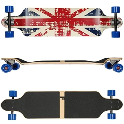 Afbeelding van Flex1 tot 122 kg Drop Down Longboard (Flex1 kg, Engeland esdoornhout)