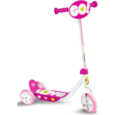 Afbeelding van Skids control Love 3 wiel Kinderstep Vrijloop Meisjes Roze/Wit