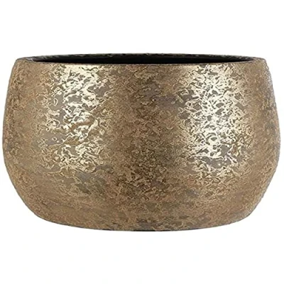 Afbeelding van Mica Decorations Clemente Bloempot H31 x Ø38 cm Terra Goud