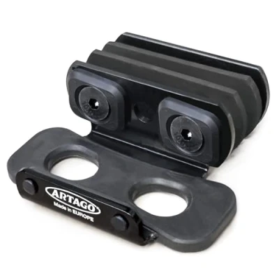 Afbeelding van Artago K200 Universele Houder voor motorfiets anti diefstal apparaat 32, bevestiging aan V rails van de voetsteun