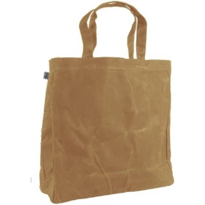 Afbeelding van Esschert Design Tas Waxed Canvas Beige L