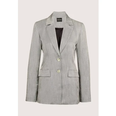 Afbeelding van Madeleine Blazer, Dames, Maat: 36, Gray wool white melange