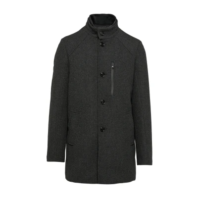 Afbeelding van s.Oliver Black Label Wattierter MIT Herausnehmbarem Einsatz Mantel, Heren, Maat: 102, Dunkelgrau