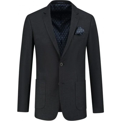 Afbeelding van Gents Colbert structuur blauwbruin Maat 102