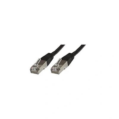 Afbeelding van Microconnect Sstp60025s 0,25m cat6 s/ftp (s stp) zwart netwerkkabel (rj 45, rj mannelijk/mannelijk, cat6, stp), zwart)