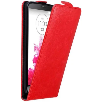 Afbeelding van Cadorabo Hoesje geschikt voor LG G3 in APPEL ROOD Beschermhoes Flip Case Cover magnetische sluiting
