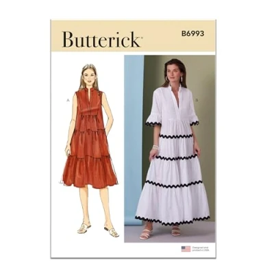Afbeelding van BUTTERICK Papierpatroon B6993K5 Misses&#039; Jurken K5 (8 10 12 14 16)