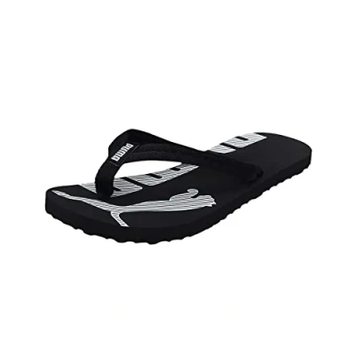 Afbeelding van PUMA uniseks volwassene Epic Flip V2 Teenslipper, Zwart Wit, 35.5 EU