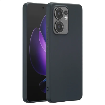 Afbeelding van Oppo Reno 13 F (5G) Hoesje Siliconen en TPU (zacht) imoshion Softcase/Backcover Zwart Telefoonhoesje