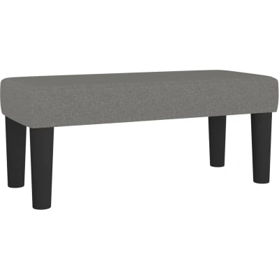 Afbeelding van vidaXL Bankje 70x30x30 cm stof donkergrijs