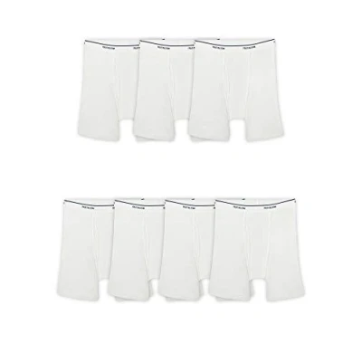 Afbeelding van Fruit of the Loom Coolzone boxershorts voor heren (diverse kleuren) (Pack van 7), 7 Pack Wit, S