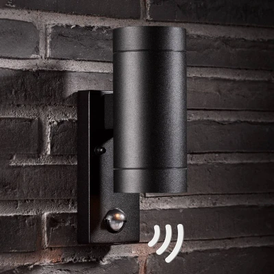 Afbeelding van Nordlux Wandlamp voor buiten Tin met bewegingssensor