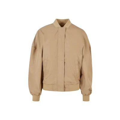 Afbeelding van Urban Classics Dames gerecycled oversized licht bomberjack voor dames, verkrijgbaar in vele verschillende kleuren, maten XS 5XL, unionbeige, 5XL