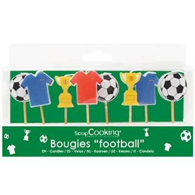 Afbeelding van Scrapcooking 5001sch Smurfen Set van 8 kaarsen Paraffine Design 10.5 x 17 2.5 cm