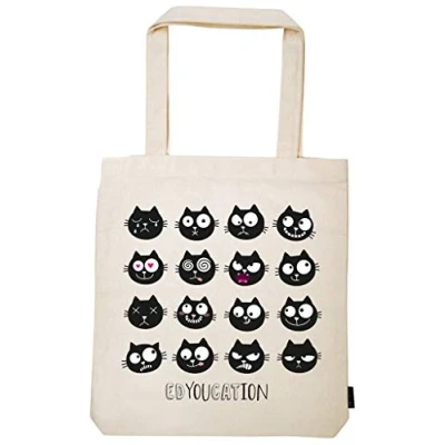 Afbeelding van Moses Katoenen Tas Ed, The Cat Edyoucation 39 X 42 Cm