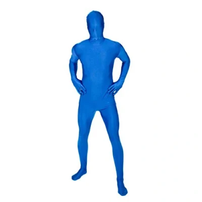 Afbeelding van Blauwe M Suit second skin outfit voor volwassenen Verkleedkleding 164/176