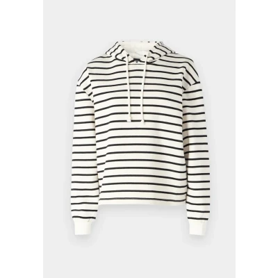 Afbeelding van PIECES hoodie PCCHILLI wit/zwart