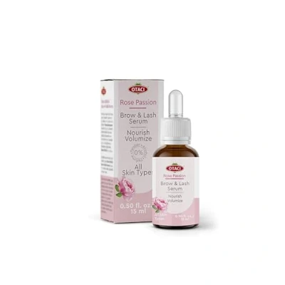 Afbeelding van OTACI Wimperserum, Wenkbrauwserum, 15 ml, Bevordert Groei en Volume, Vermindert Haaruitval, Geschikt voor Wimperextensions, Hormoonvrij, Prostaglandinevrij, Veganistisch
