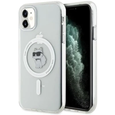 Afbeelding van Karl Lagerfeld IML Choupette MagSafe hoesje voor iPhone 11 / Xr transparant