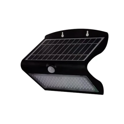 Afbeelding van V TAC VT 767 7 B Zwarte Solar Wandlamp IP65 7W 800 Lumen 4000K