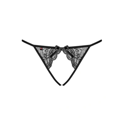 Afbeelding van Obsessive Miamor Kruisloos Slipje Zwart L/XL