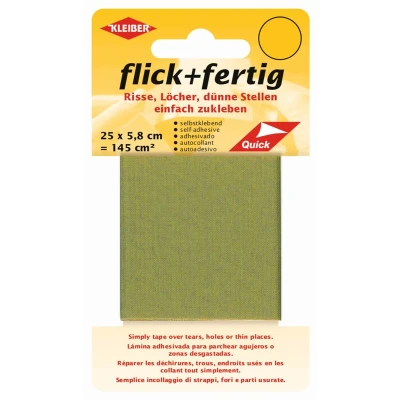 Afbeelding van Kleiber Patch en klaar, zelfklevende patches, scheuren, gaten, dunne plekken eenvoudig op maat te plakken, nylon snijden, groen 25 x 5,8 0,02 cm