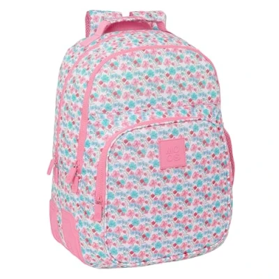 Afbeelding van Schoolrugzak Moos Flores Multicolour 32 x 42 15 cm